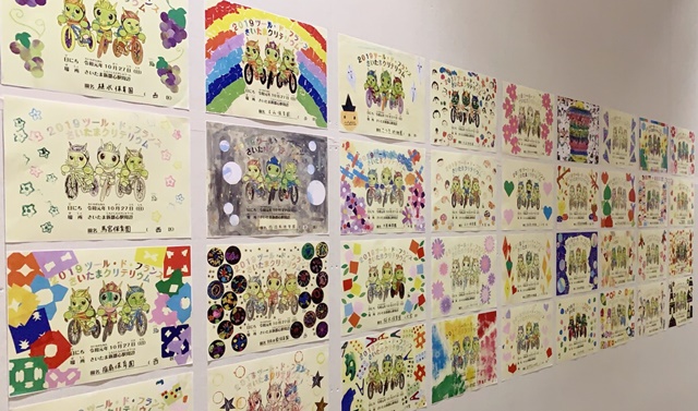 市内認可保育所・市内幼稚園等の園児によるぬり絵の展示を、市内13カ所で実施！