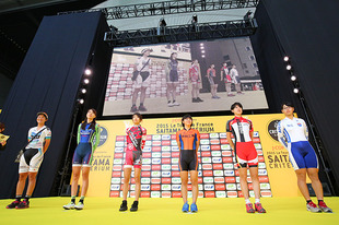 今大会初参加の女子選手7 名が個人タイムトライアルレースに出場。