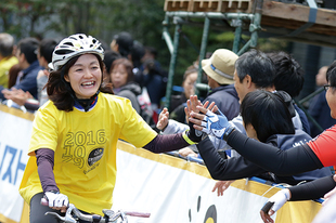 レース前には「さいたま市民限定一般体験走行」を開催。選手が走るコースと同じコースを走行でき、選手気分を味わうことができるイベント