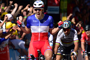 第4ステージはアルノー・デマール（フランス、エフデジ）が勝利。